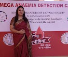 Dr. Puja Prasad at the Mega Anaemia Detection Camp